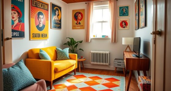retro style for small apartments