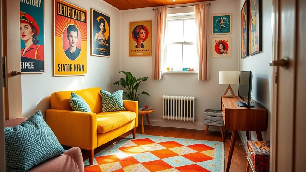 retro style for small apartments