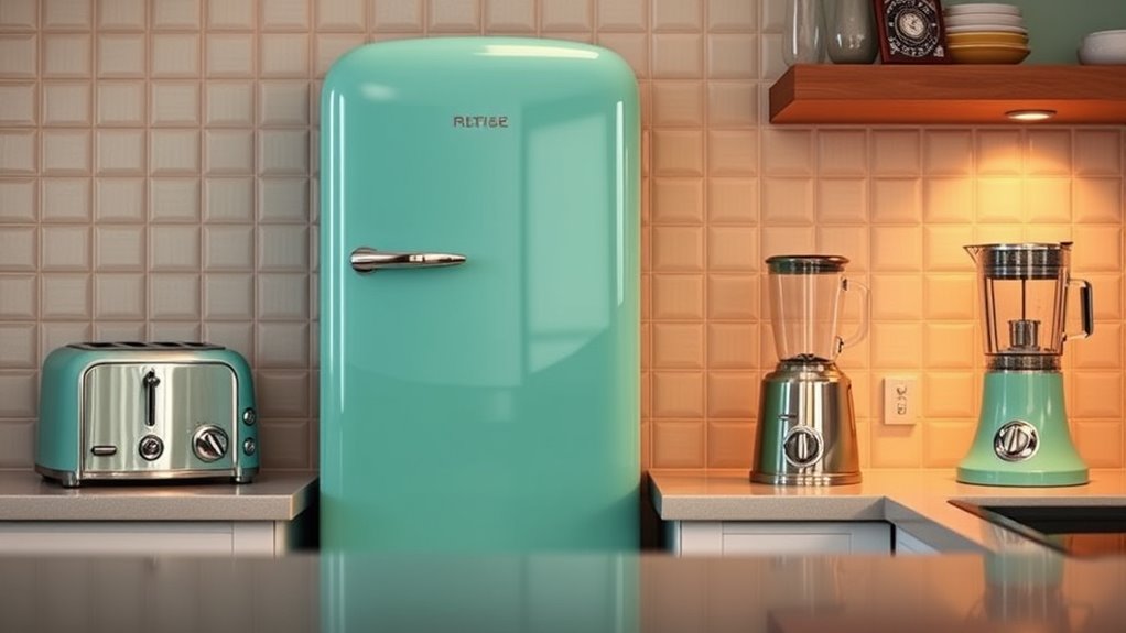 retro style modern appliances
