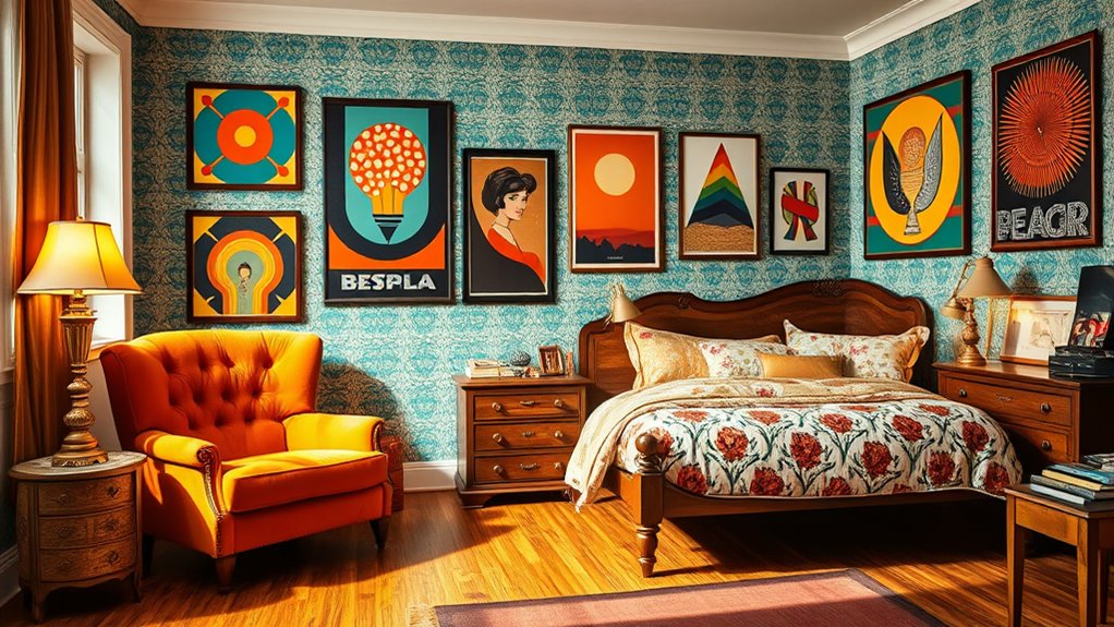retro vibrant eclectic decor