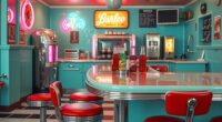 retro vintage soda shop