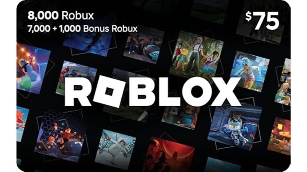 roblox gift card robux