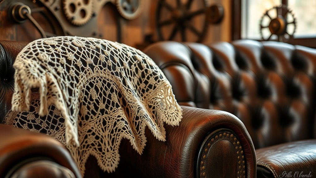 romantic lace feminine accents