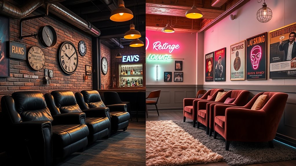 rugged versus nostalgic atmosphere