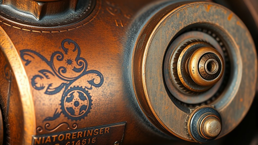 rusty colorful vintage metal