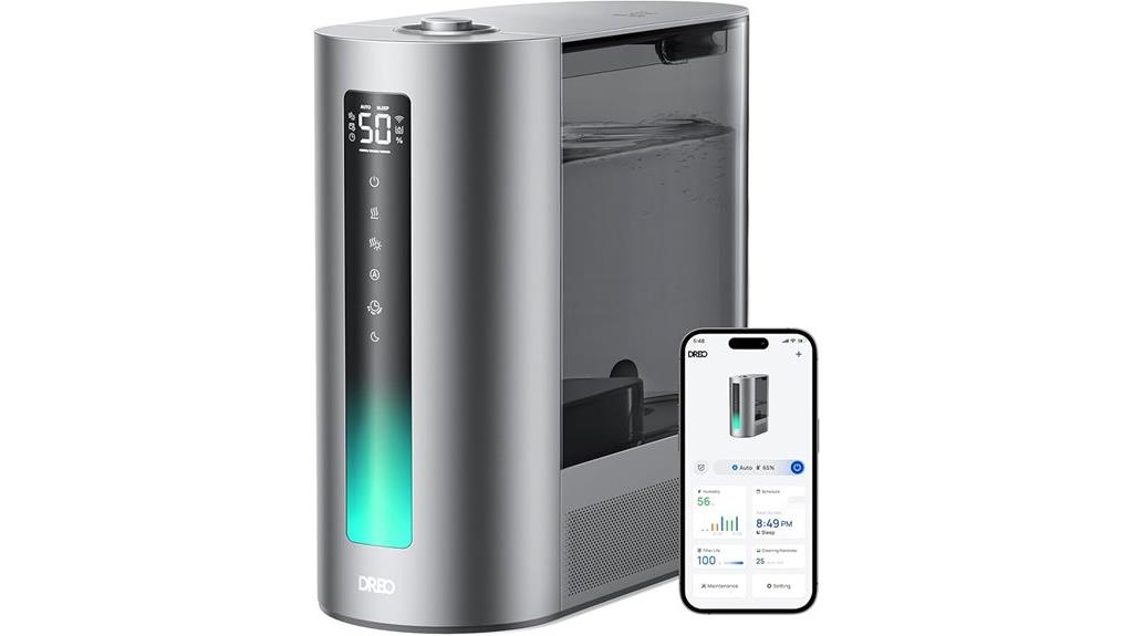 smart humidifier with sensor