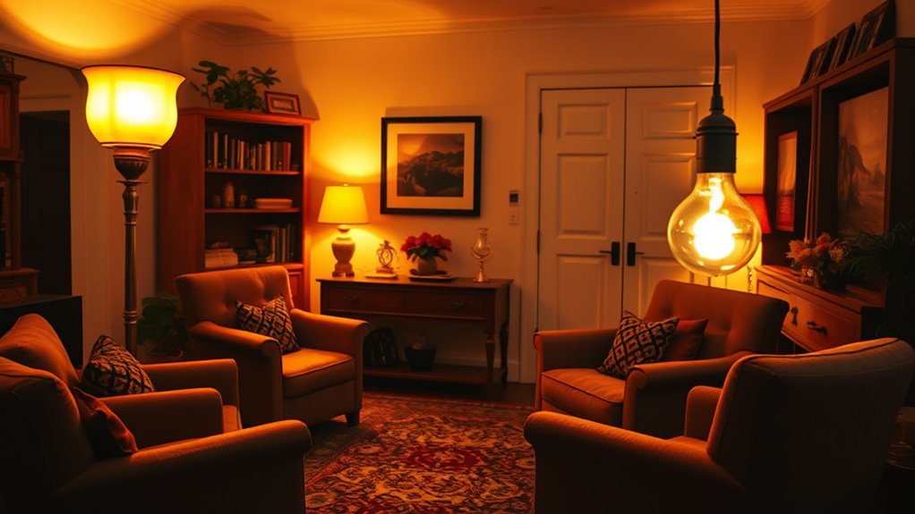 soft warm vintage lighting