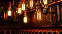 steampunk edison bulb lighting
