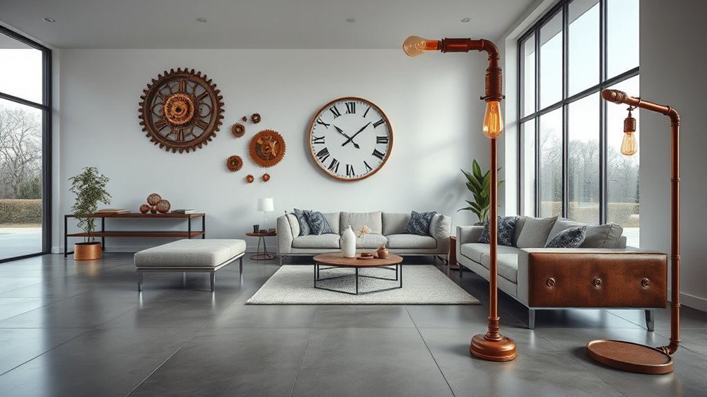 steampunk modern harmonious integration