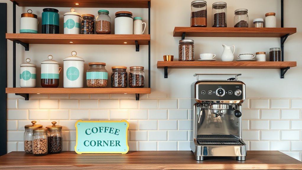 stylish coffee supplies organization