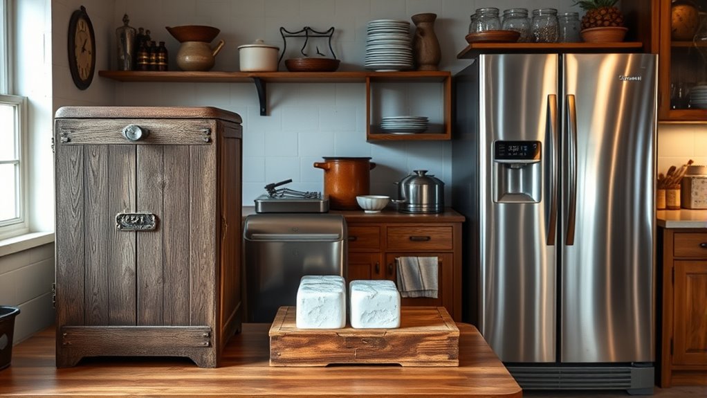 transition to modern household refrigeration