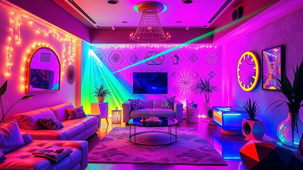 vibrant laser lighting effects