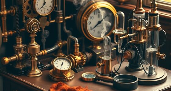 victorian inspired modern steampunk technology