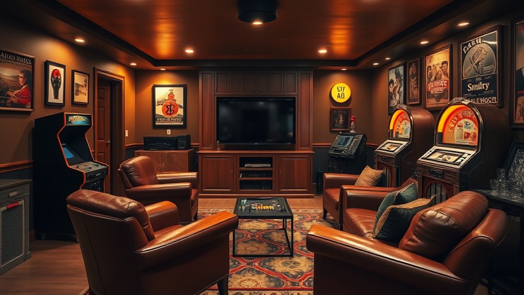 vintage arcade with smart tech