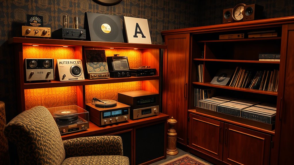 vintage audio equipment selection