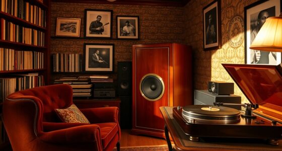 vintage audiophile listening room