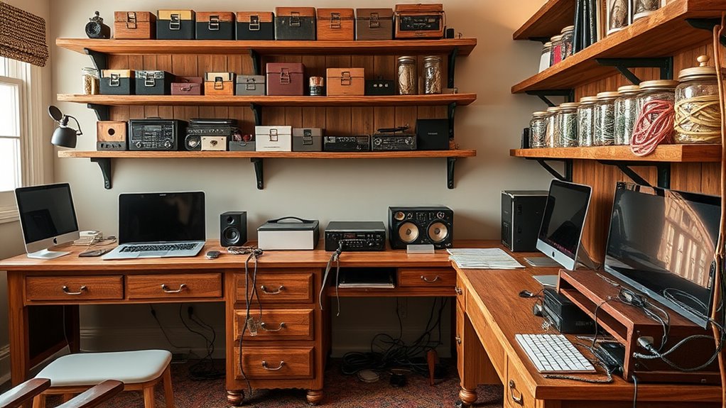 vintage cable organization solutions