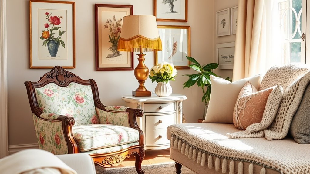 vintage decor blending techniques