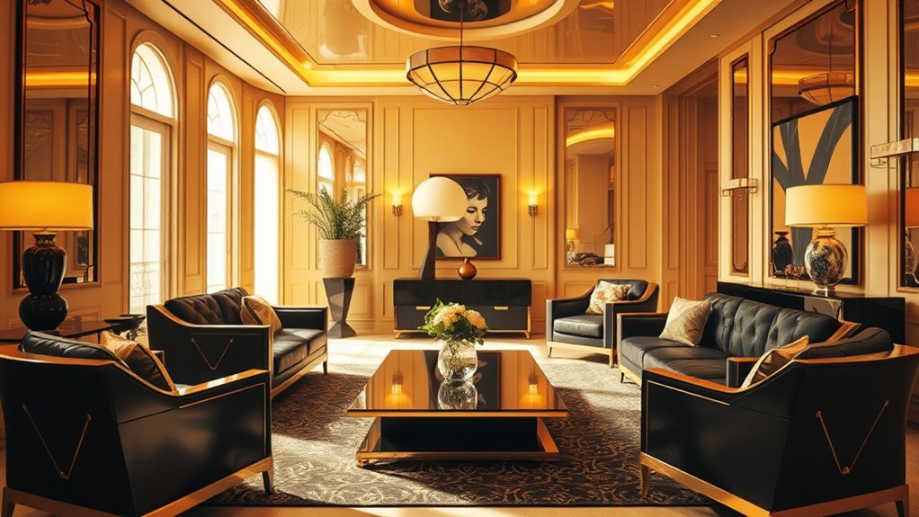 vintage glamour with modern accents