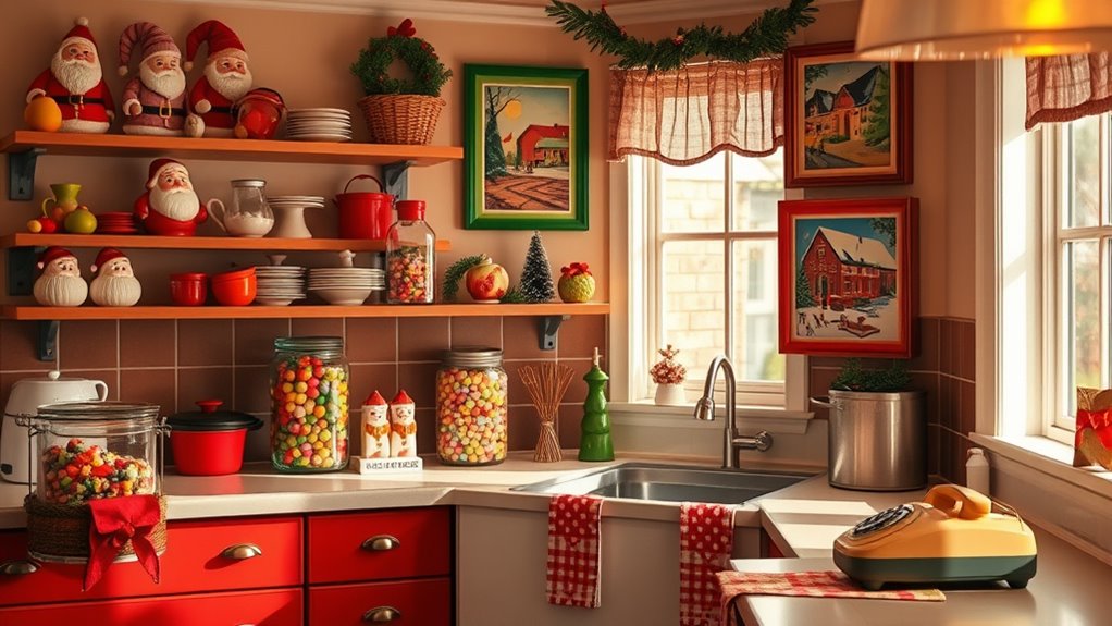 vintage holiday decor blending