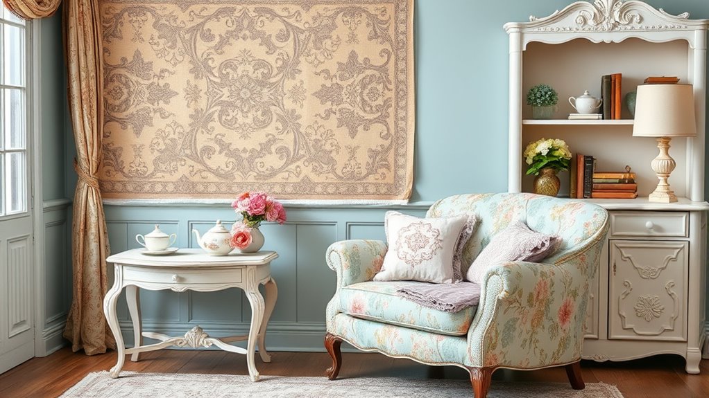 vintage inspired floral color palettes