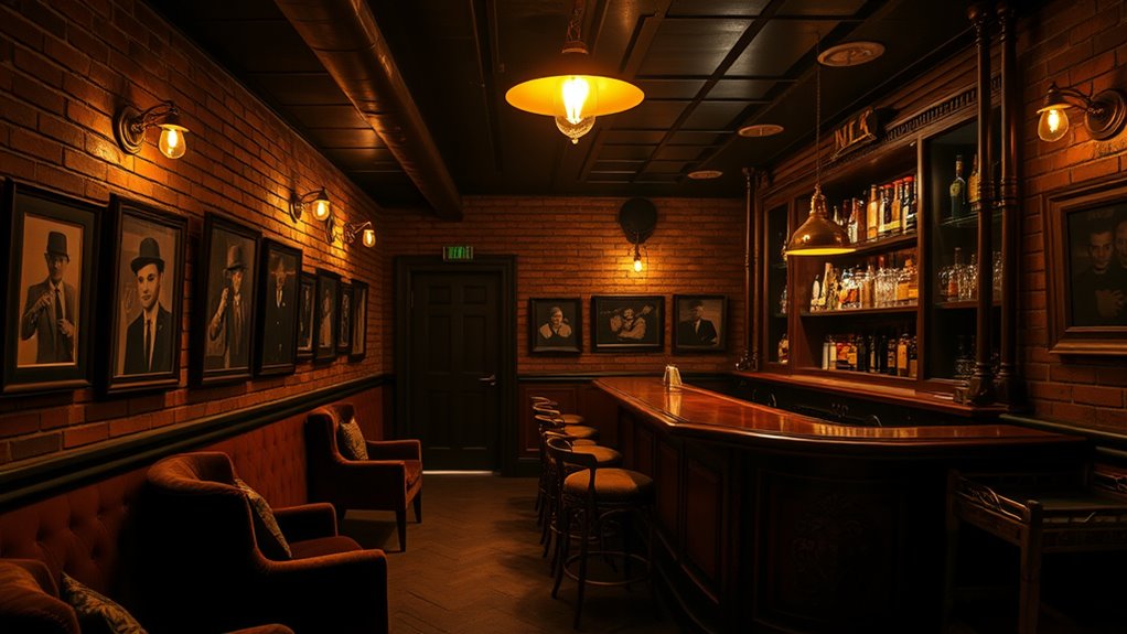 vintage lighting creates nostalgic ambiance