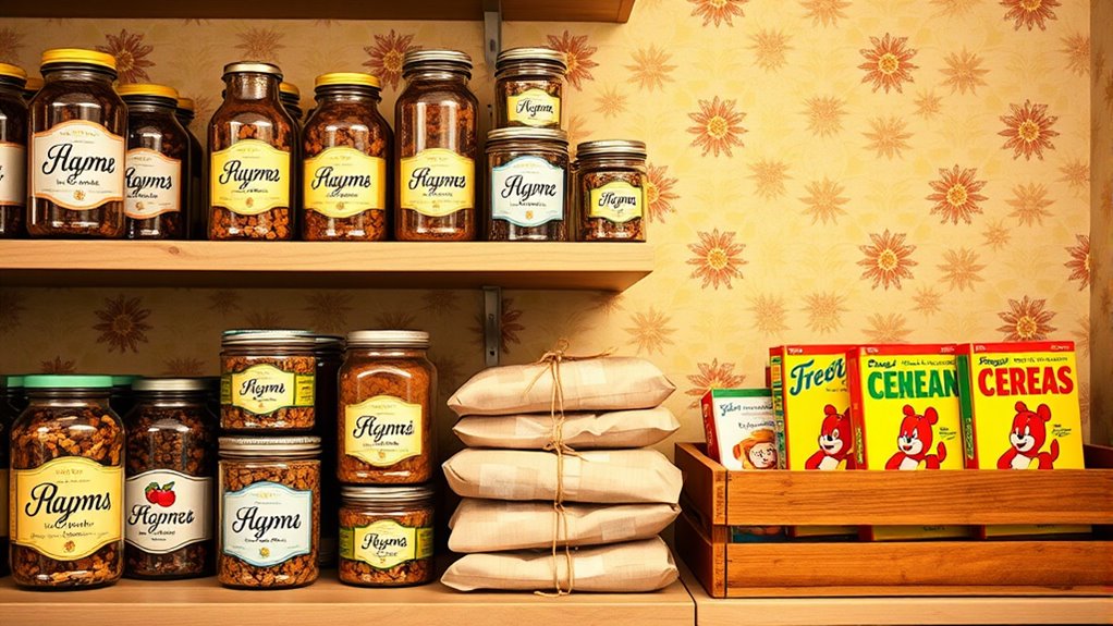 vintage packaging and labeling