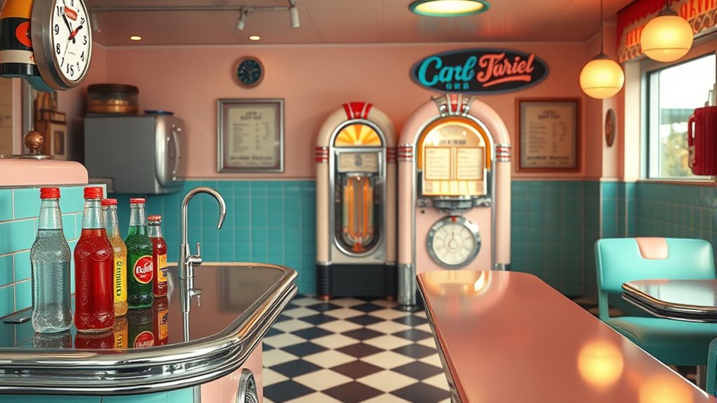vintage soda shop decor