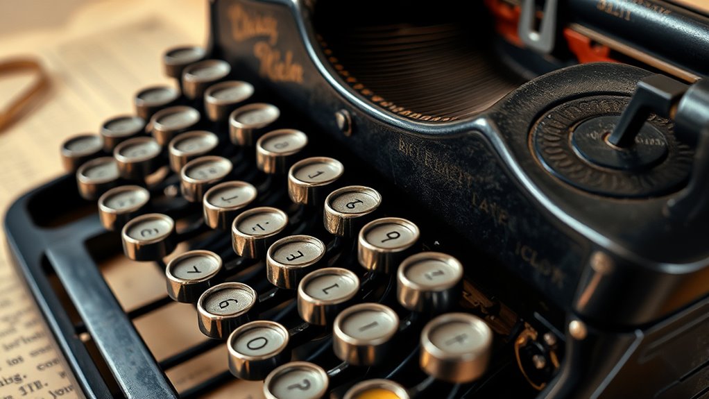 vintage typewriter aesthetic appeal