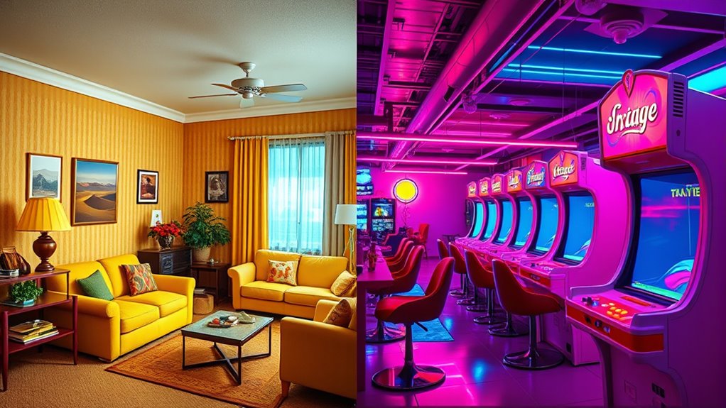 vintage vibrant color palettes