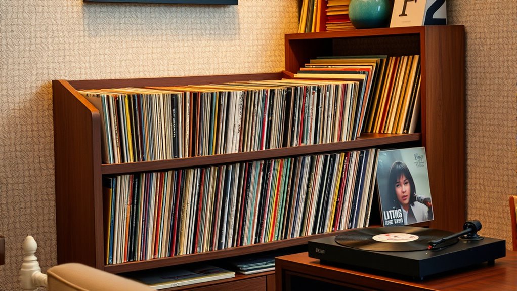 vinyl records as decor