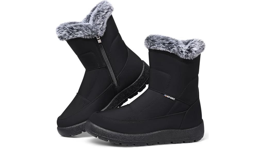 waterproof fur lined winter boots