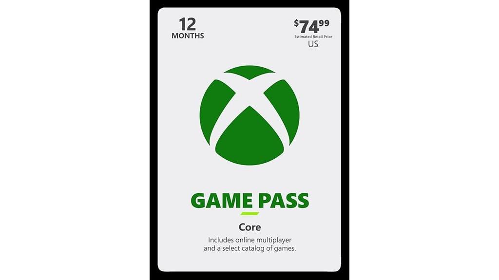 xbox game pass gift card