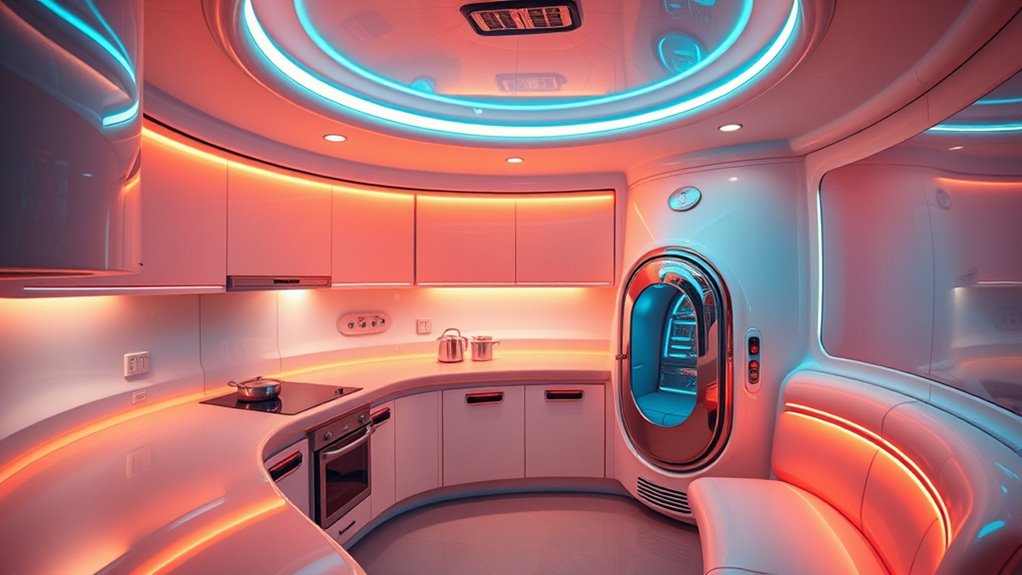 1960s futuristic kitchen designs