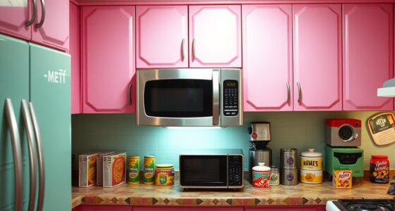 1980s microwave kitchen dominance