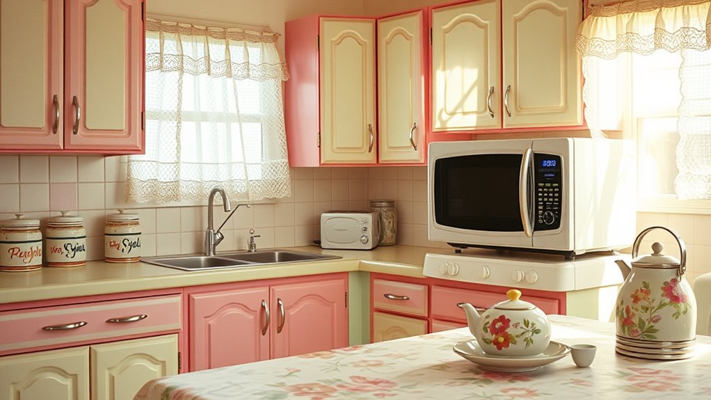 1980s vibrant retro kitchens
