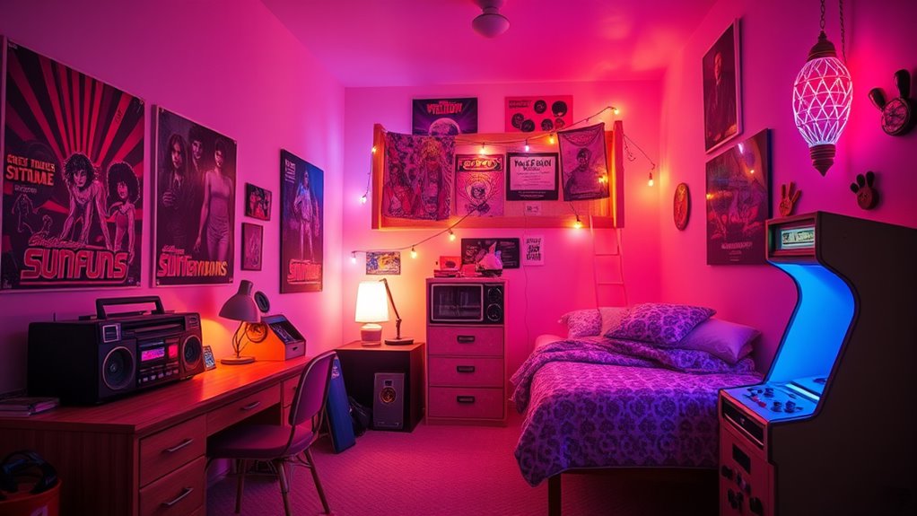 80s teen bedroom decor