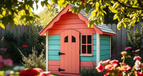 backyard retro kids playhouse