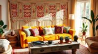 bohemian vintage decor fusion