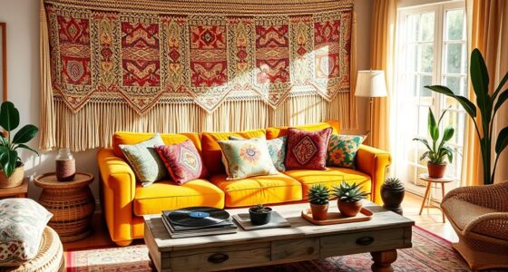 bohemian vintage decor fusion