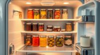 classic refrigerator interior layout