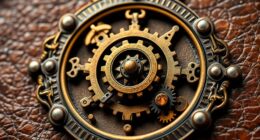 create vintage space emblem