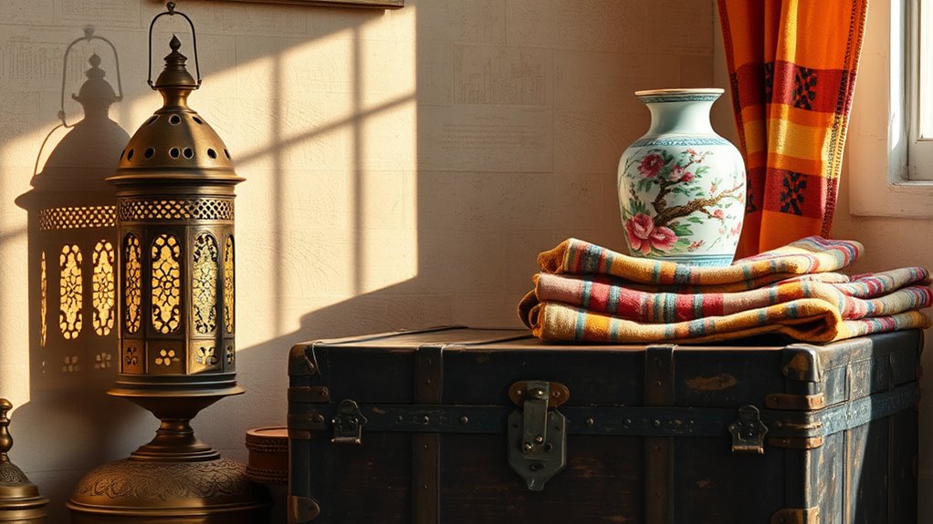 curated global artifacts display