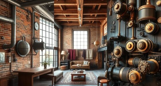 decor styles contrasted