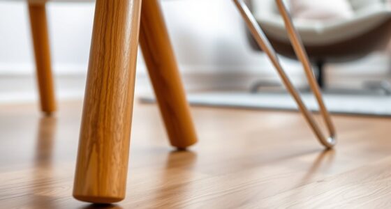 distinctive tapered and hairpin legs