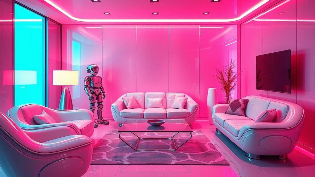 future nostalgic interior design