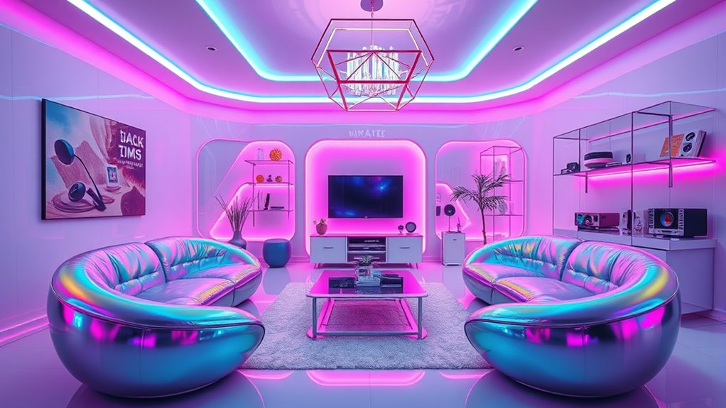 futuristic neon cyber aesthetic