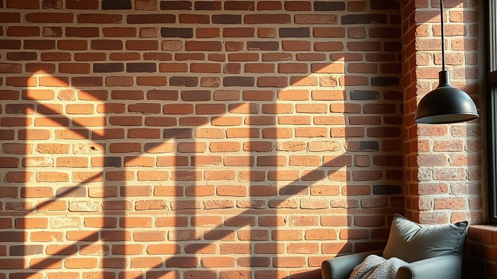 industrial style brick walls
