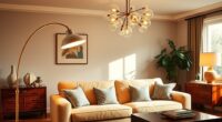 layered lighting for retro homes