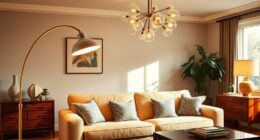 layered lighting for retro homes